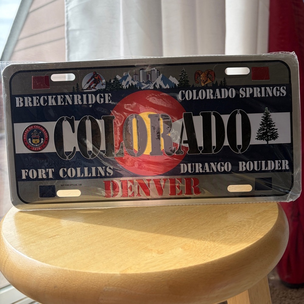 Colorado License Plate New In Package Breck Ft Collins Durango Boulder M10